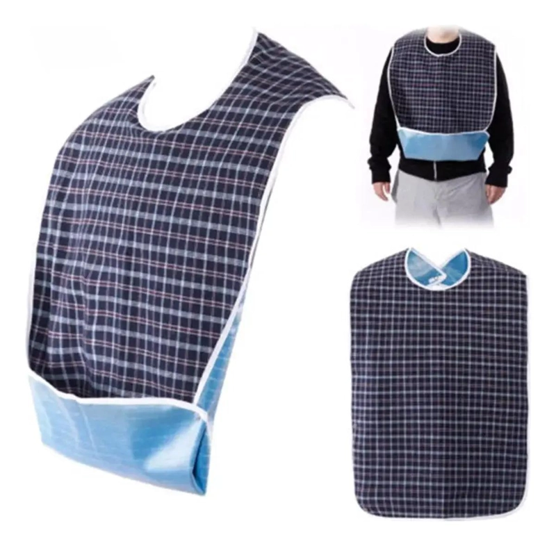 BABEROS IMPERMEABLES CUADRICULADOS PARA ADULTOS - 2