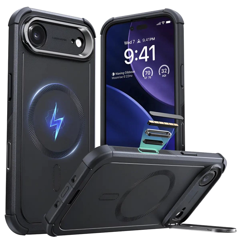 CARCASA PARA IPHONE 17 AIR CYBER ARMOR NEGRO - 1