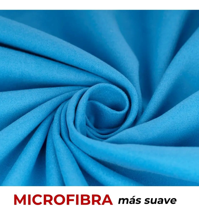 SET DE 3 TOALLAS MICROFIBRA AZUL CON ESTUCHE - 3