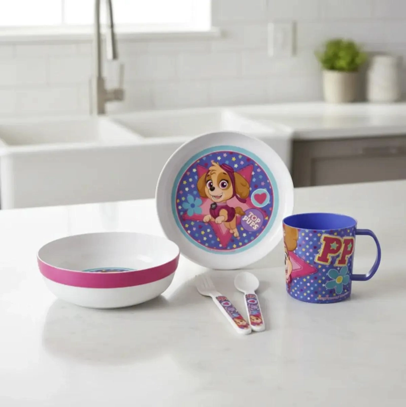 SET DE ALIMENTACION PAW PATROL CON PLATO Y TAZA - 2