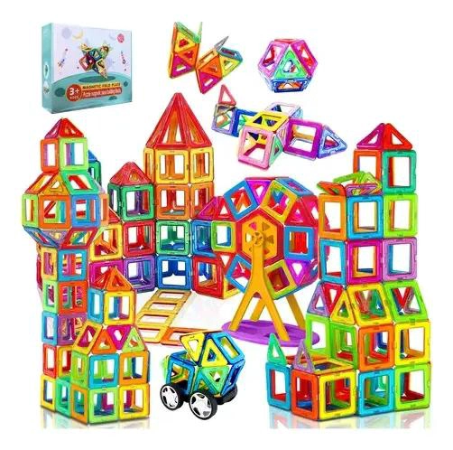 SET BLOQUES MAGNE TICOS COLORIDOS 84 PIEZAS - 1
