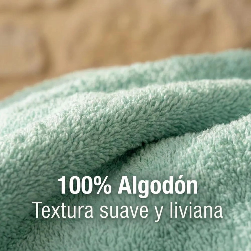 JUEGO DE 4 TOALLAS DE BAÑO DE ALGODON GRANDES 400G - 2
