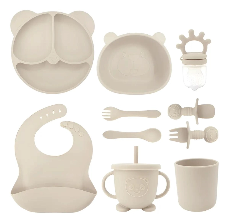 SET 10 PIEZAS SILICONA DIVIDIDA CON VENTOSA BEBE S - 1