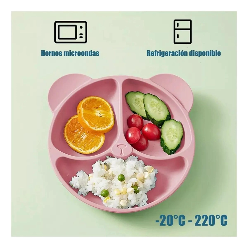 SET 10 PIEZAS SILICONA DIVIDIDA CON VENTOSA BEBE S - 4