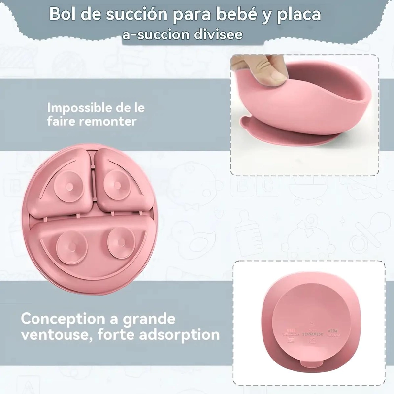 SET DE ALIMENTACION PARA BEBE  12 PIEZAS SILICONA - 3