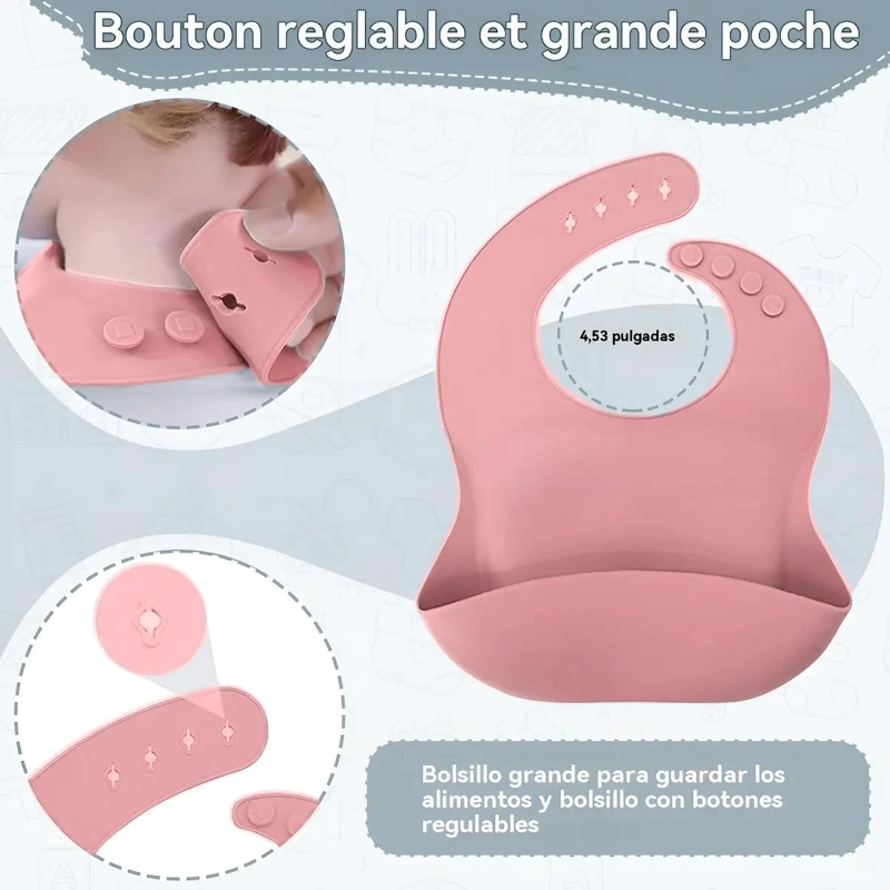 SET DE ALIMENTACION PARA BEBE  12 PIEZAS SILICONA - 4