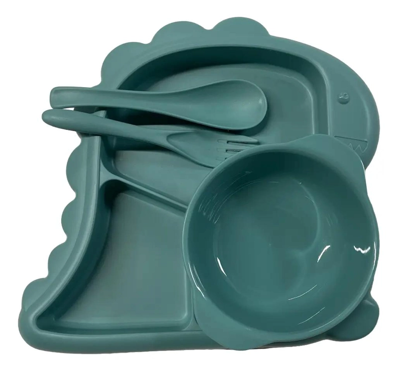 SET DE PLATO Y CUBIERTOS PARA BEBE  4 PIEZAS - 1