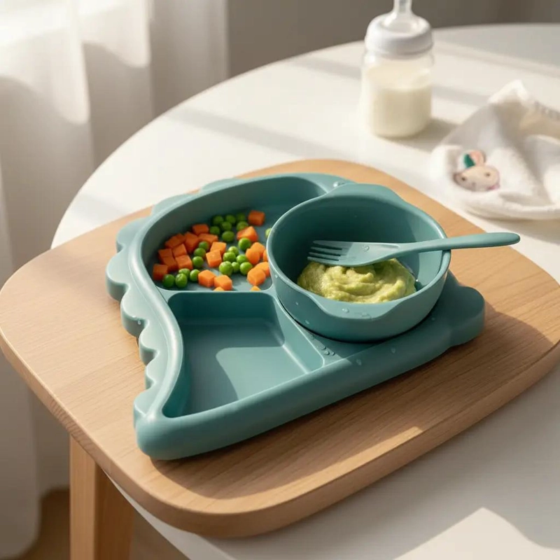 SET DE PLATO Y CUBIERTOS PARA BEBE  4 PIEZAS - 2