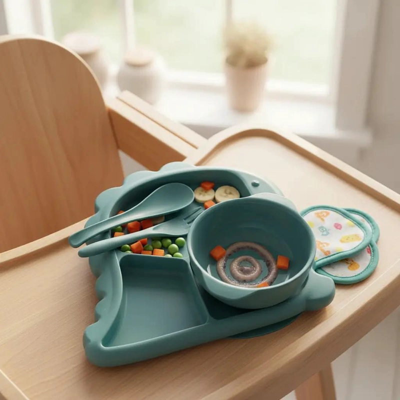 SET DE PLATO Y CUBIERTOS PARA BEBE  4 PIEZAS - 3