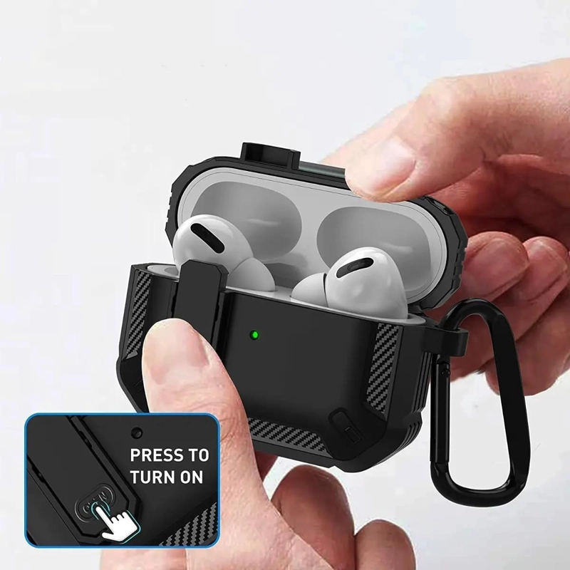 FUNDA PROTECTORA ANTIGOLPES PARA AIRPODS PRO 2 - 4