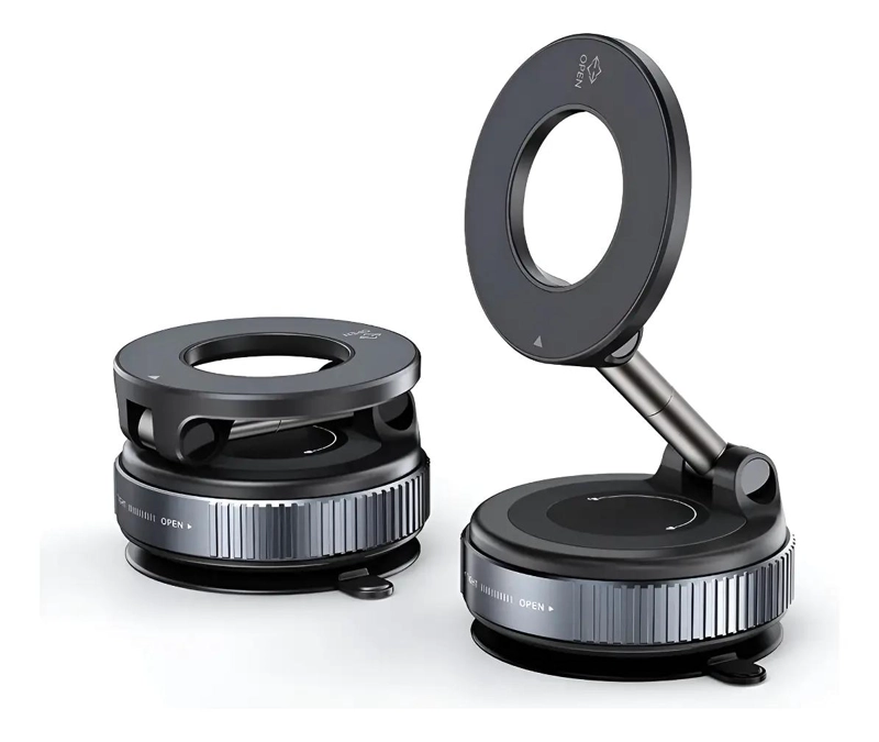 SOPORTE MAGNE TICO PARA CELULAR CON VENTOSA 360° - 1