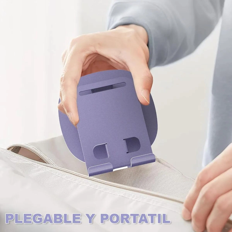 SOPORTE AJUSTABLE METALICO 360° PARA CELULAR Y TABLET - 5