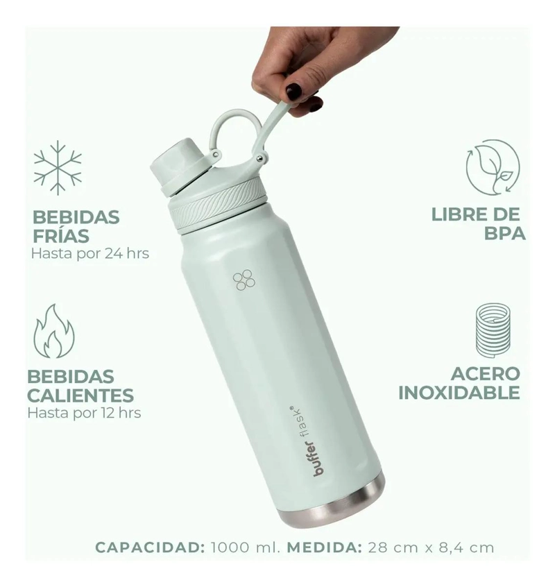 TERMO BOTELLA TE RMICA ACERO INOXIDABLE 1L - 3