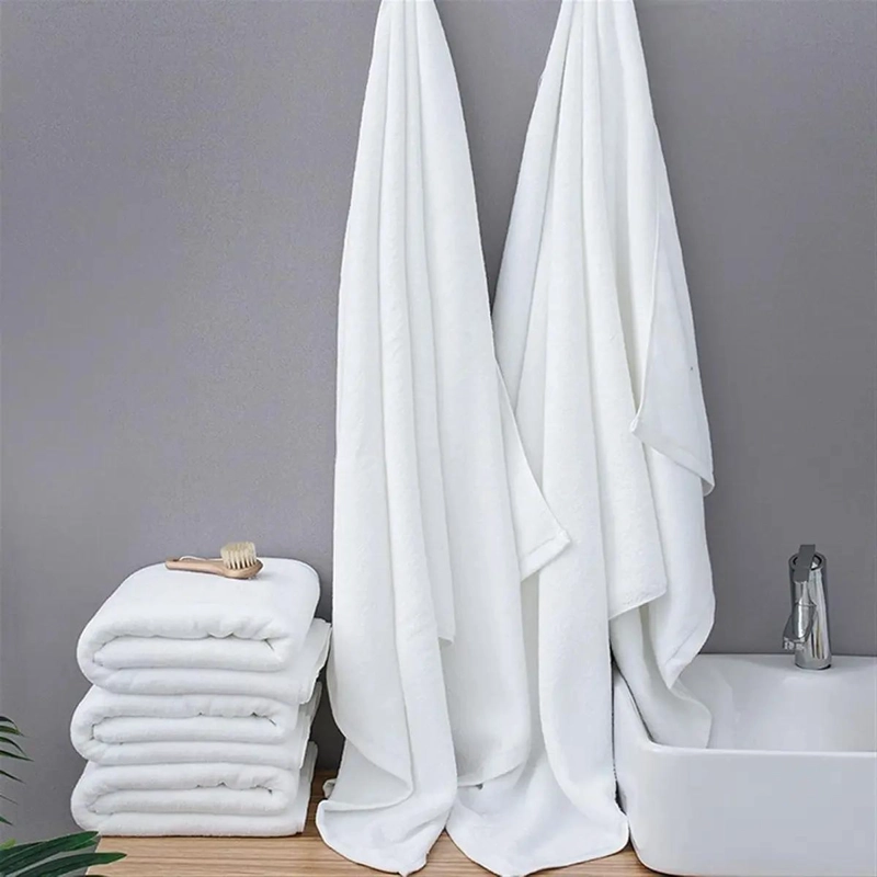TOALLAS DE BAÑO GRANDE ALGODON 140X70 COLOR BLANCO - 2