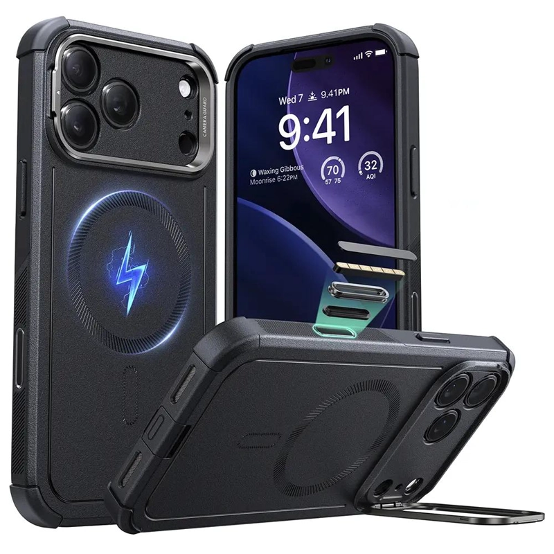 GENÉRICO CARCASA CYBER ARMOR PARA IPHONE 17 PRO NEGRO