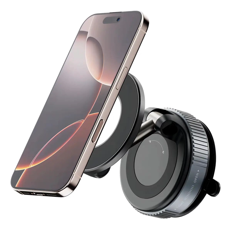GENÉRICO BASE CELULAR MAGNE TICA VENTOSA ULTRA FUERTE NEGRO