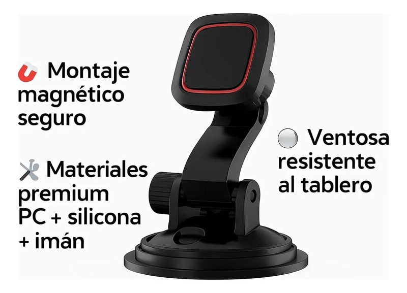SOPORTE DE AUTO HOCO CA28 HAPPY JOURNEY NEGRO - 3