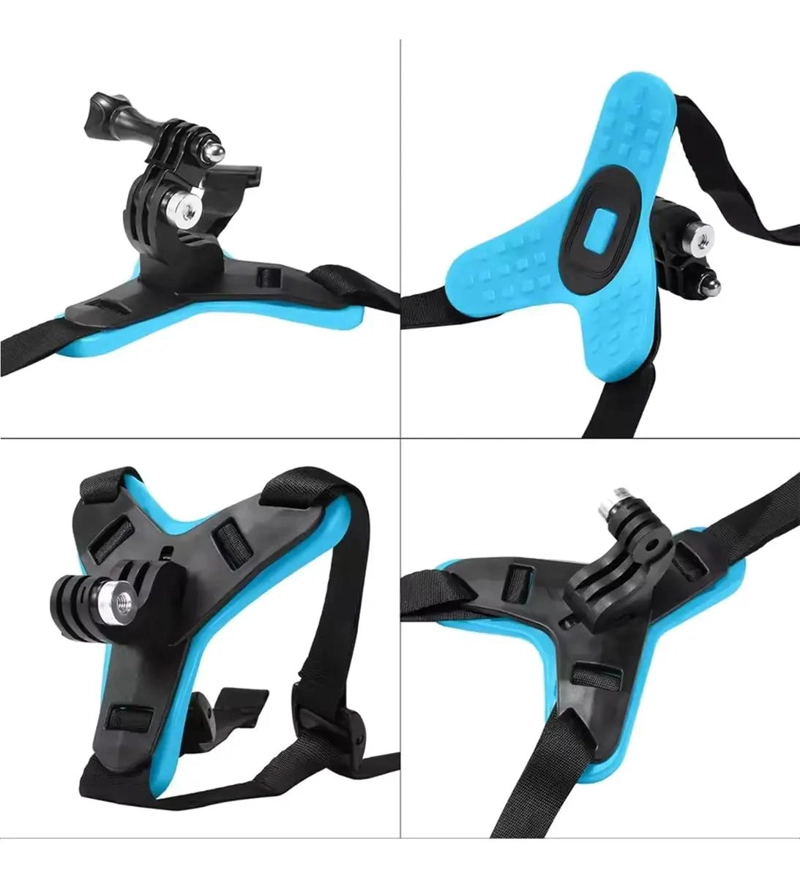 SOPORTE CASCO PARA GOPRO Y CELULAR COLOR NEGRO - 2