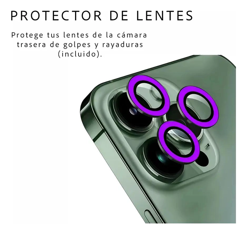 CARCASA NEON CON LENTES PARA IPHONE 14 PRO MAX - 2