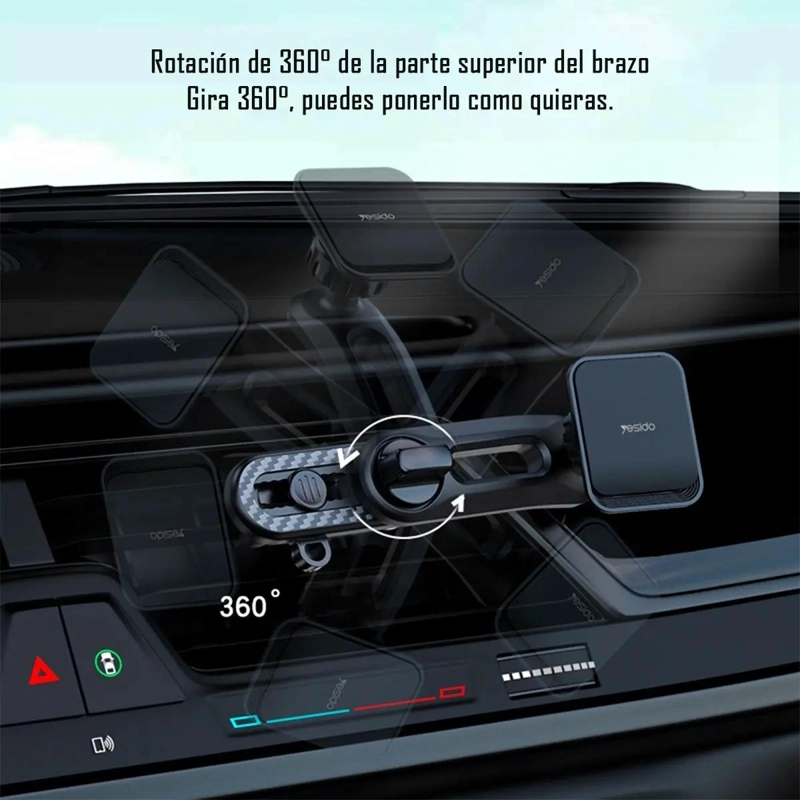 SOPORTE HOLDER REJILLA 360 PARA CELULAR - 3