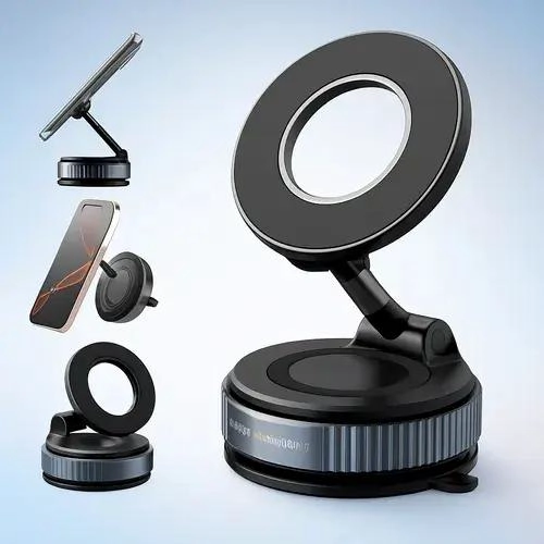SOPORTE MAGNE TICO PARA CELULAR CON VENTOSA 360 - 3