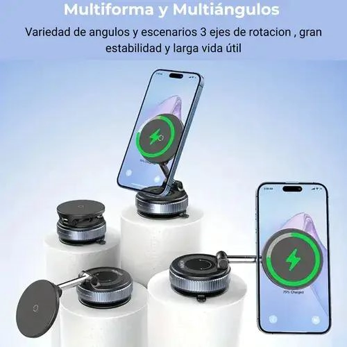 SOPORTE MAGNE TICO PARA CELULAR CON VENTOSA 360 - 4