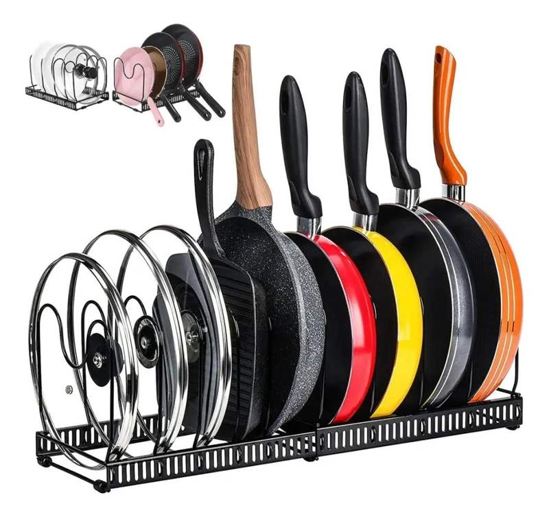 RACK ORGANIZADOR EXPANDIBLE PARA OLLAS Y TAPAS - 1