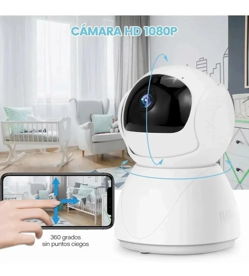 CAMARA DE SEGURIDAD WIFI VISION NOCTURNA PARA BEBE S - 3