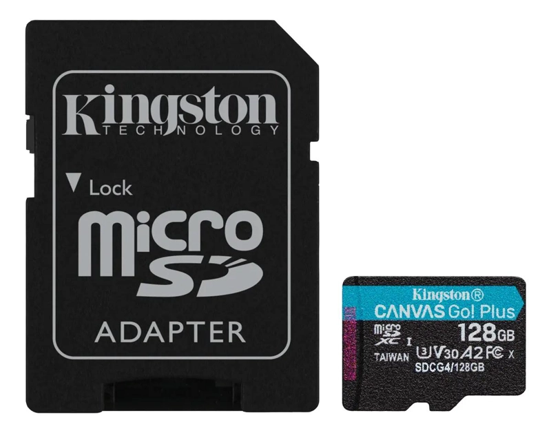 TARJETA DE MEMORIA 128GB CON ADAPTADOR SD - 1