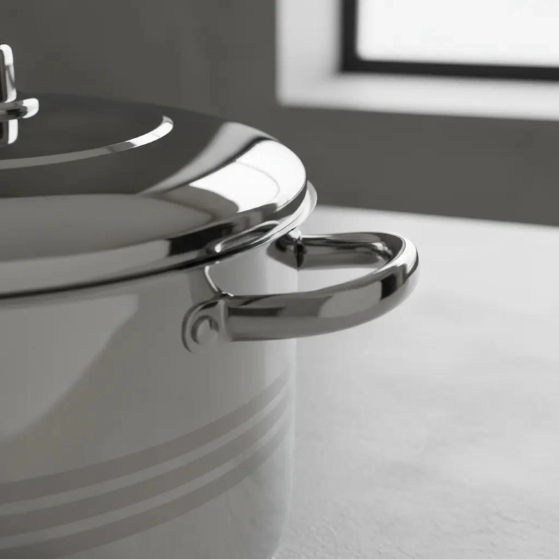 OLLA ACERO INOXIDABLE ALTA 30 CM 10 LITROS - 2