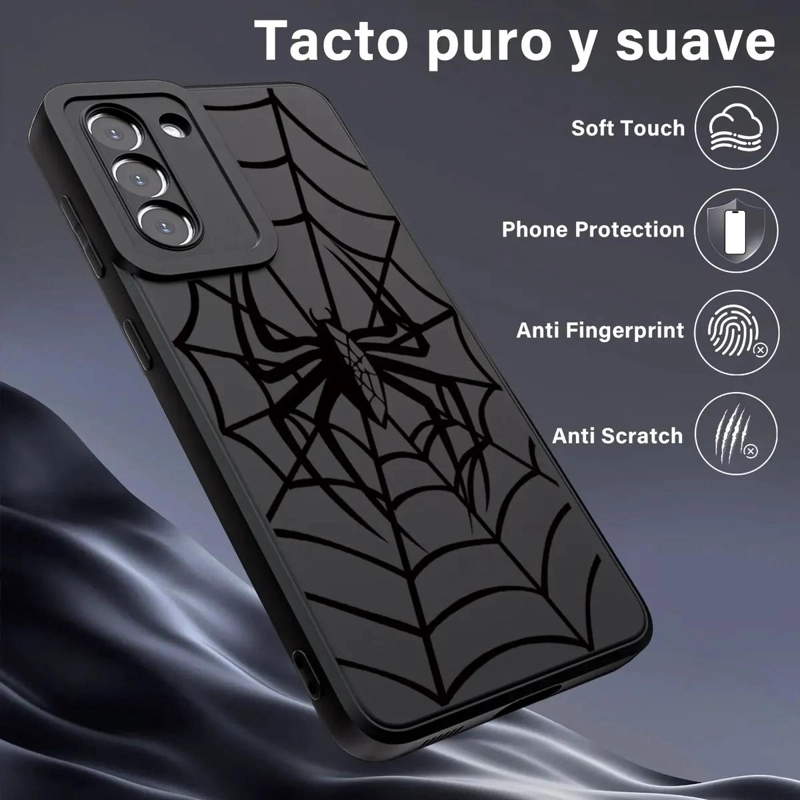 CARCASA NEGRA PARA SAMSUNG GALAXY S21 PLUS CON DIBUJOS - 3