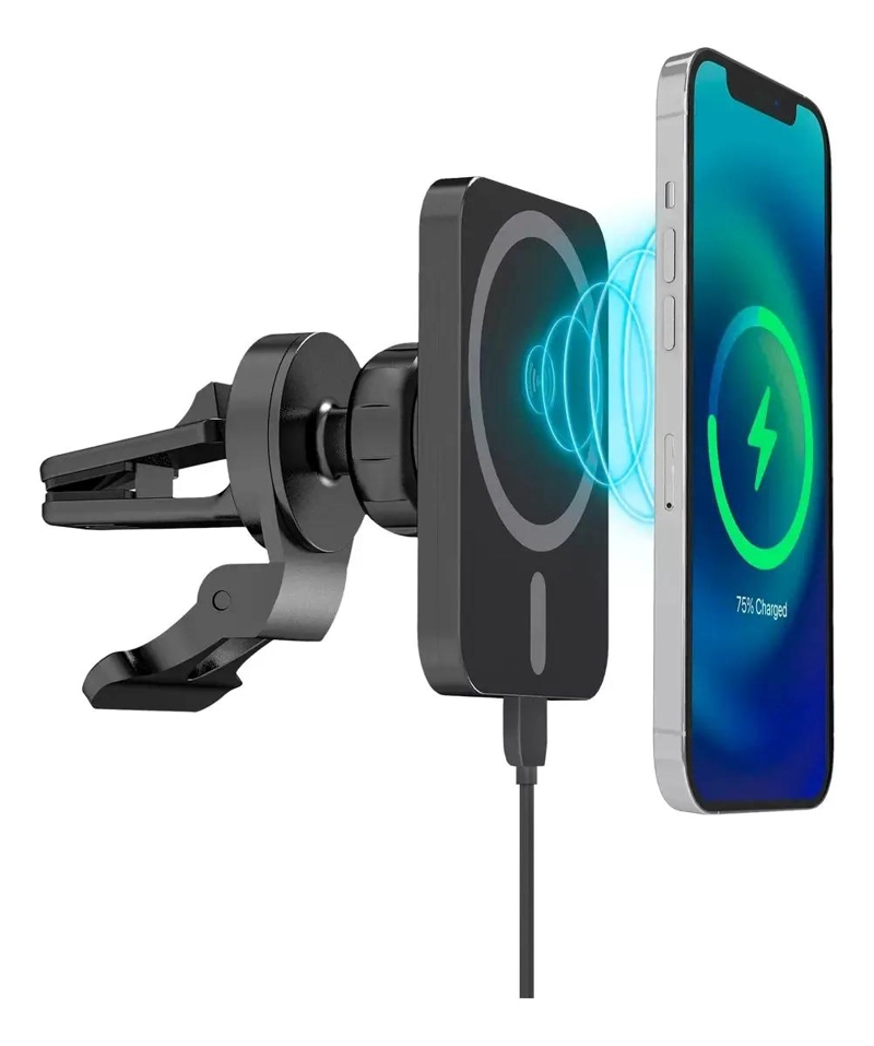 GENÉRICO SOPORTE MAGNE TICO PARA AUTO 15W PARA SMARTPHONE