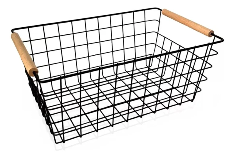 CESTA REJILLA METAL 28X22X12 ORGANIZADOR - 2