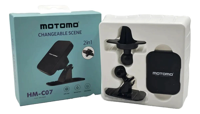 SOPORTE MAGNE TICO 2 EN 1 360° PARA AUTO - 2