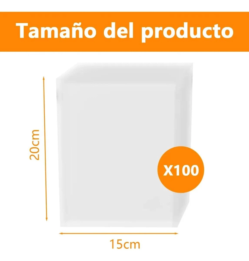 BOLSAS PARA SELLAR AL VACIO 15X20 ESPESADAS - 2
