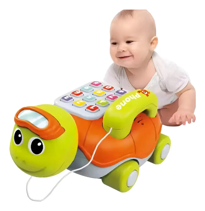 TORTUGA TELE FONO DIDACTICO MUSICAL PARA BEBE S - 3