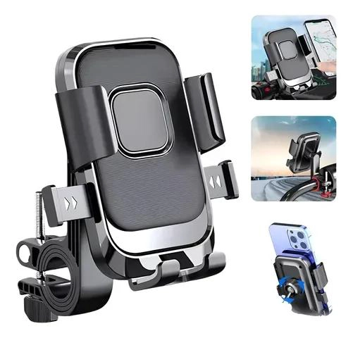 GENÉRICO SOPORTE PORTA CELULAR 360° PARA MOTO Y BICICLETA