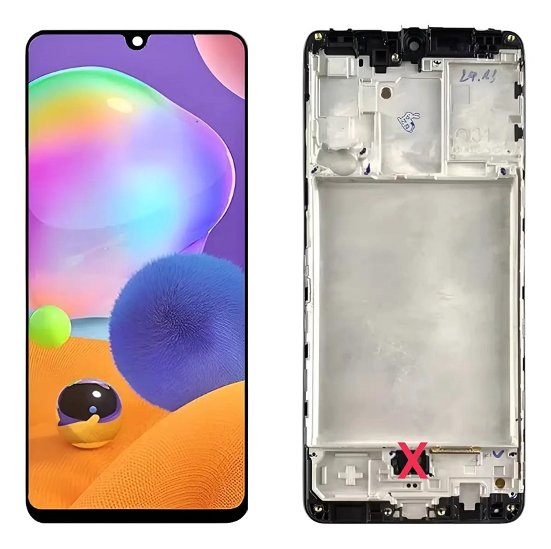 GENÉRICO PANTALLA COMPATIBLE SAMSUNG A31 CON MARCO Y MICA