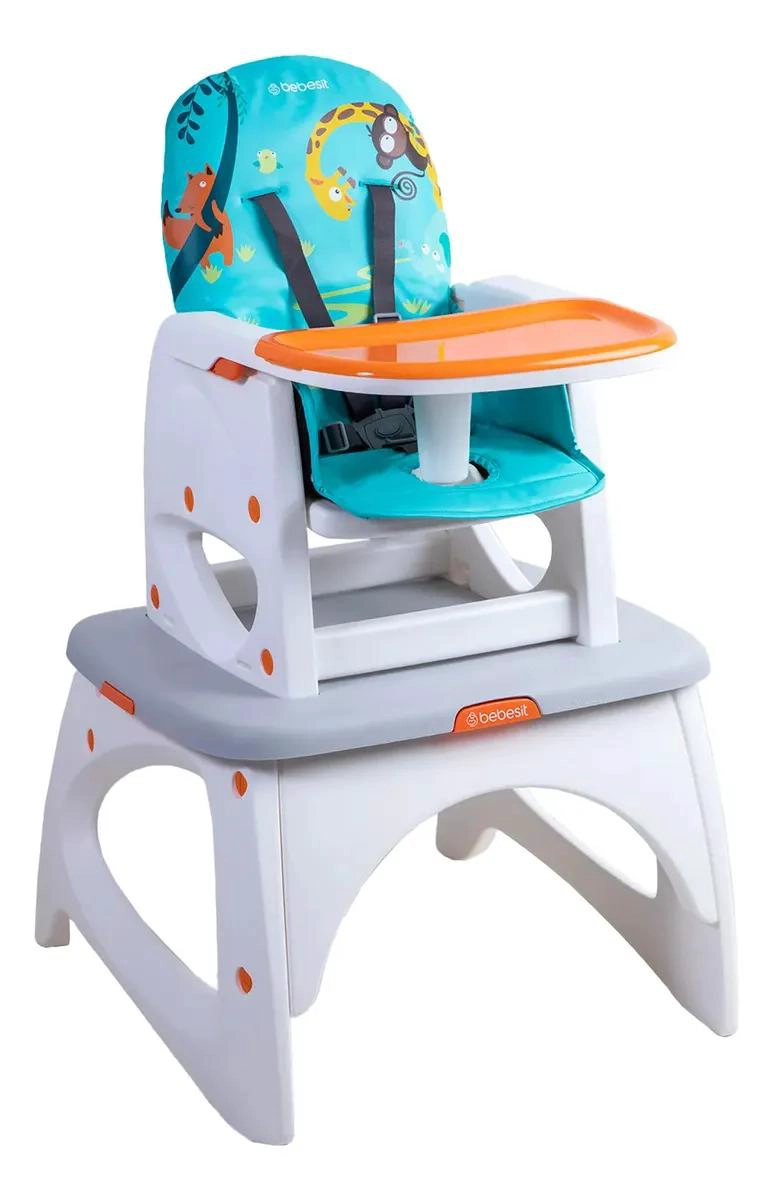 SILLA DE COMER BALANCIN AZUL PARA BEBE S - 1