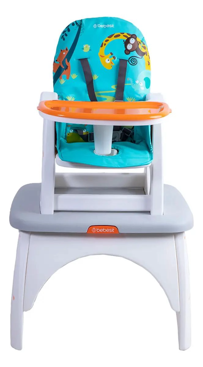 SILLA DE COMER BALANCIN AZUL PARA BEBE S - 3