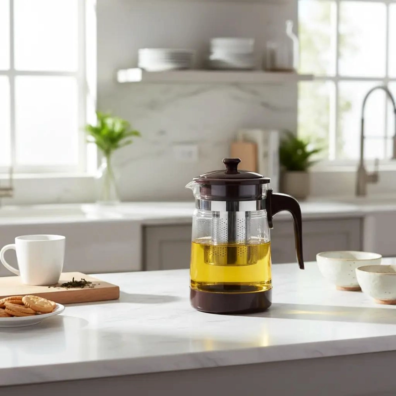 TETERA DE VIDRIO BOROSILICATO CON INFUSOR 900ML - 3