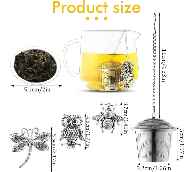 SET DE 3 INFUSORES PARA TE  Y BOLSAS VACIAS - 2