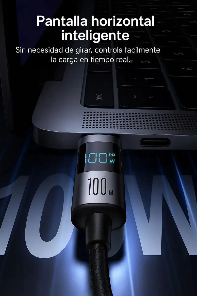 CABLE USB TIPO C 100W CARGA RAPIDA 1.2M - 3