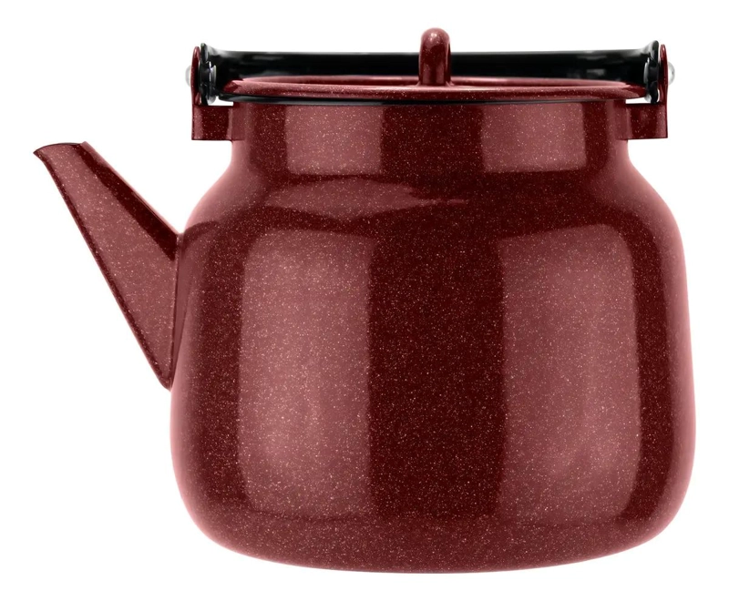 TETERA ESMALTADA 3.5 L COLOR ROJO - 2