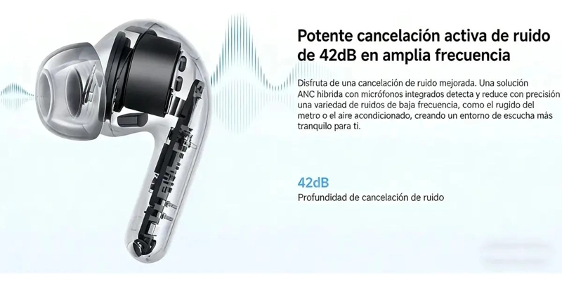 AUDIFONOS INALAMBRICOS CON CANCELACION DE RUIDO - 4