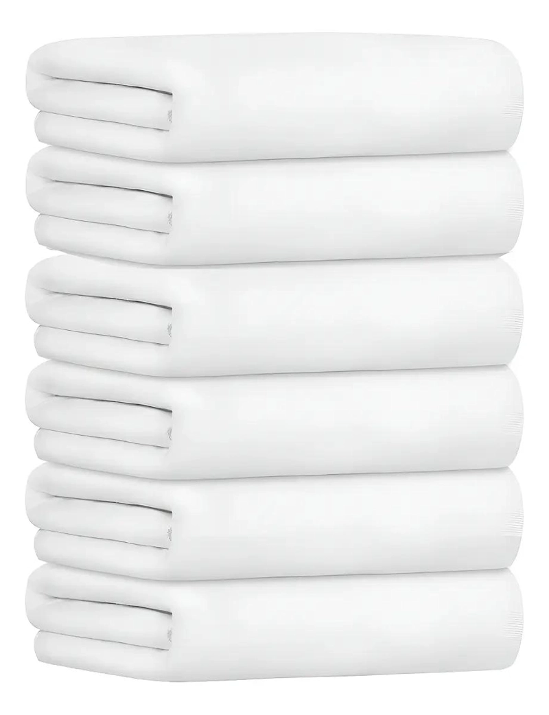 JUEGO DE 6 TOALLAS DE BAÑO GRANDES ALGODON 70X140 CM - 1