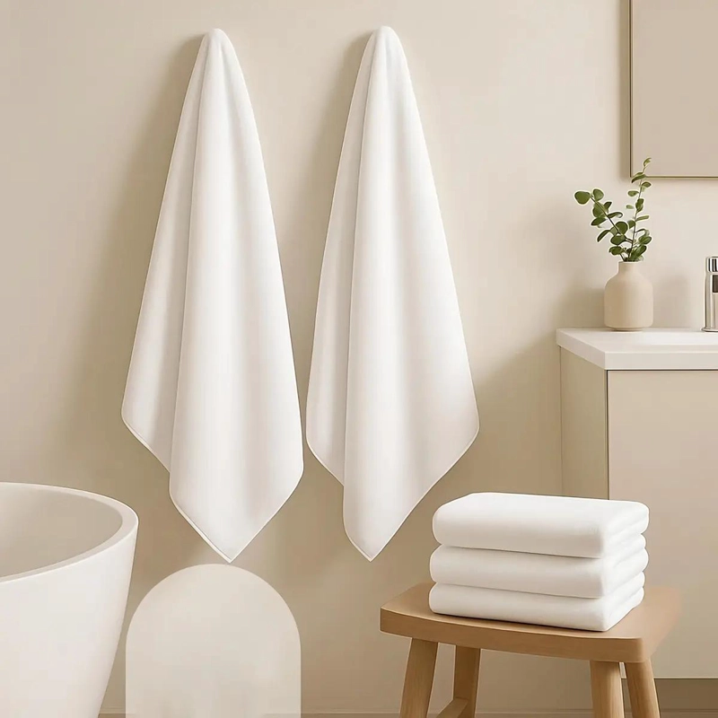 JUEGO DE 6 TOALLAS DE BAÑO GRANDES ALGODON 70X140 CM - 4
