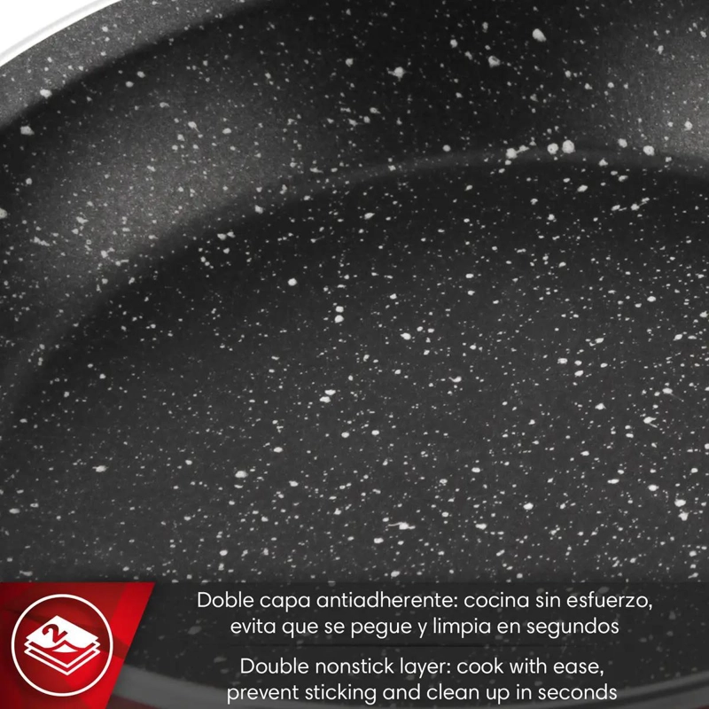 SET DE SARTENES DE ACERO VITRIFICADO CON TAMAÑOS 18, 20 Y 24 CM - 3