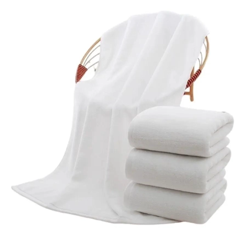 PACK 6 TOALLAS DE BAÑO ALGODON 140X70 BLANCO - 1