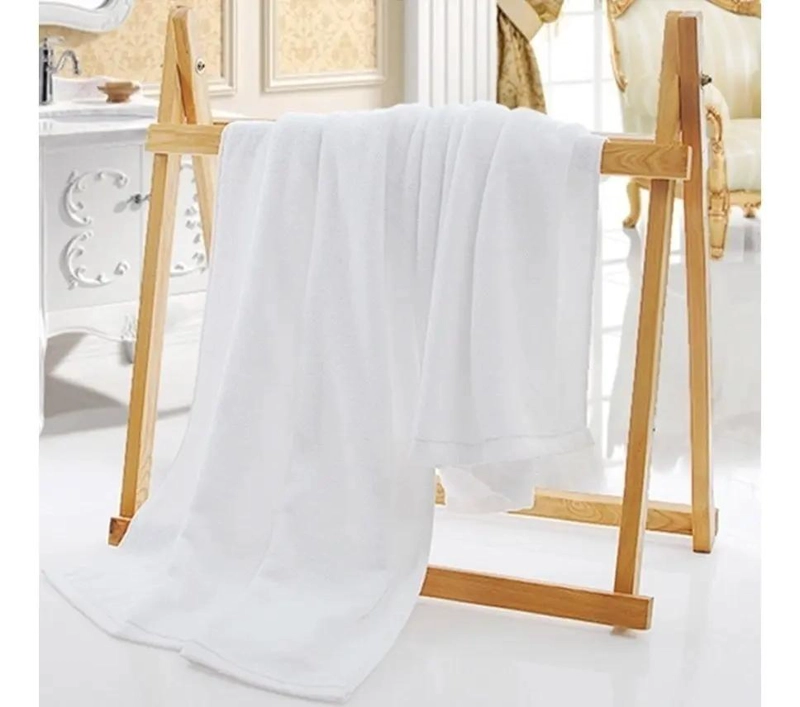 PACK 6 TOALLAS DE BAÑO ALGODON 140X70 BLANCO - 4